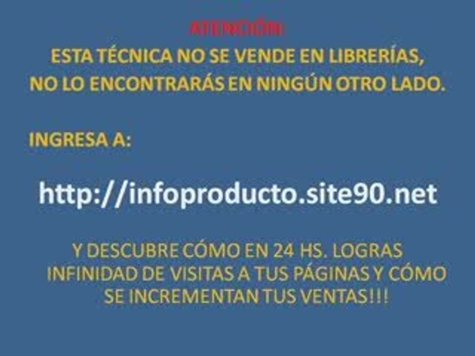 Tu web en el Primer lugar. Miles de visitas GRATIS a Tu Web.