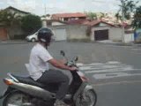 Aprendendo a andar de moto