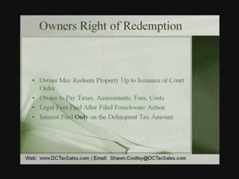 DC Tax Sales & Tax Liens: Know the process