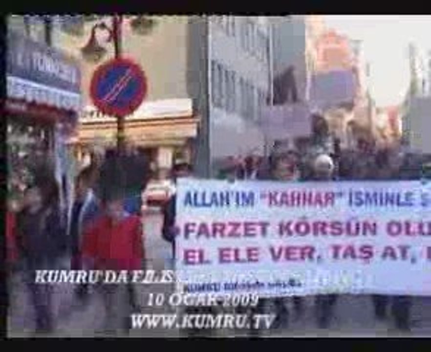 KUMRU'NUN İLK MİTİNGİ-FİLİSTİN'E DESTEK