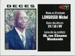 Communiqués nécrologique du 21-10-09