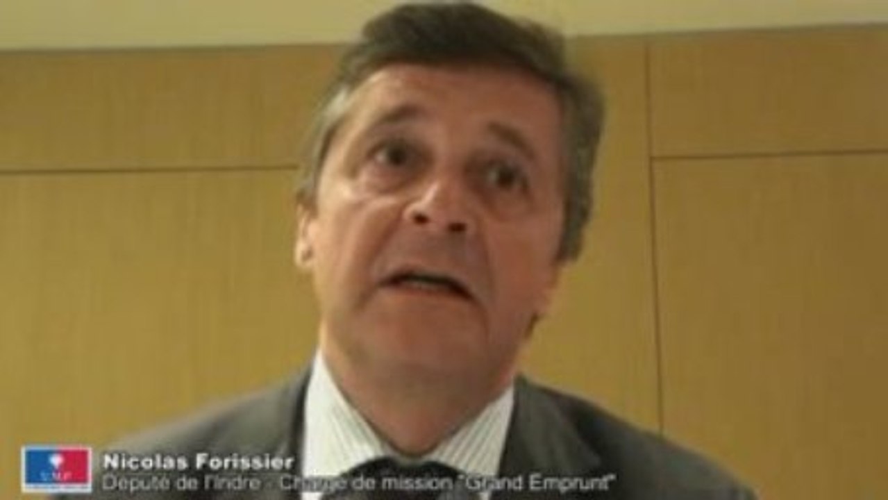 Grand emprunt : conclusion de Nicolas Forissier