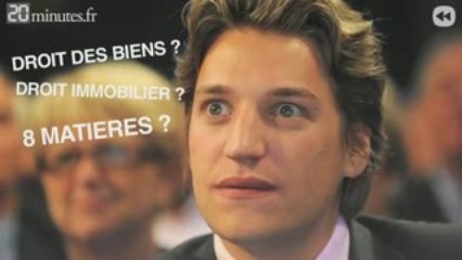 Jean Sarkozy et ses études, c'est pas encore ça...