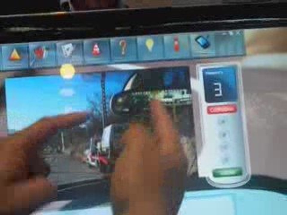 Un logiciel de code de la route tactile pour PC