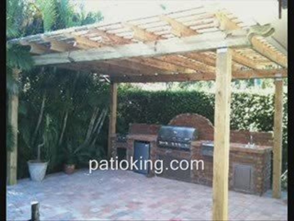 Barbecue grills, tiki huts, pergolas in Miami Florida