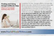 Finding Help for Google Adwords Online