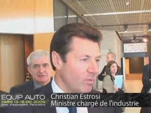 Visite et interview de Christian Estrosi sur Equip Auto 2009
