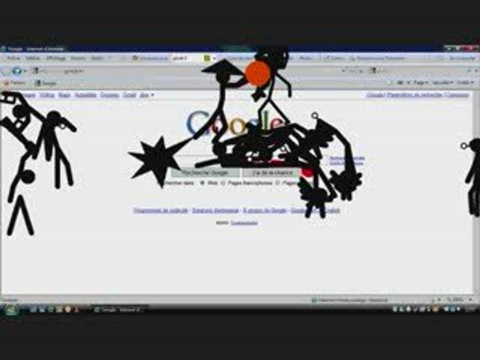 battaille sur google-stickman