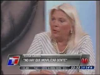Carrió y sus violentos delirios