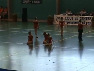 Equipe Benjamine 2008 du club de twirling baton de Nantes