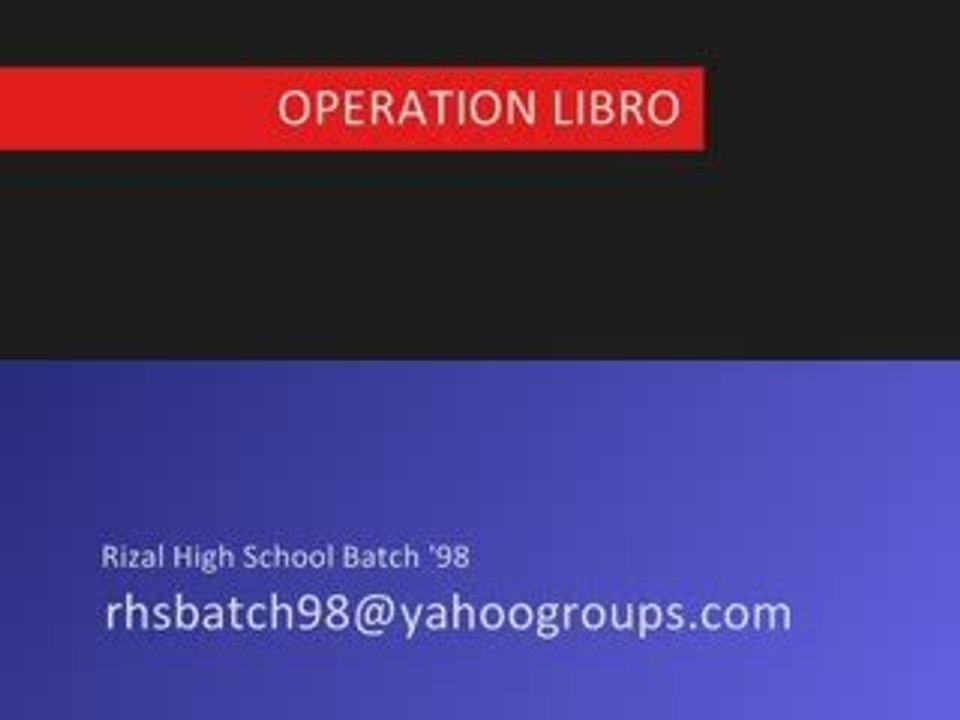 Operation Libro