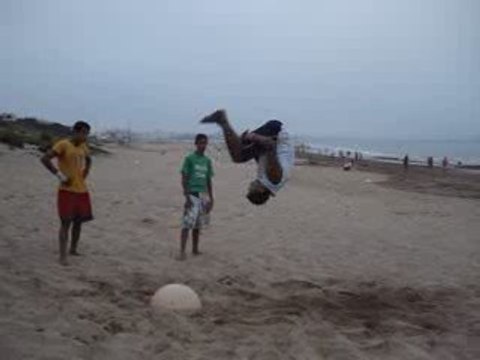 standing backflip to double frontflip