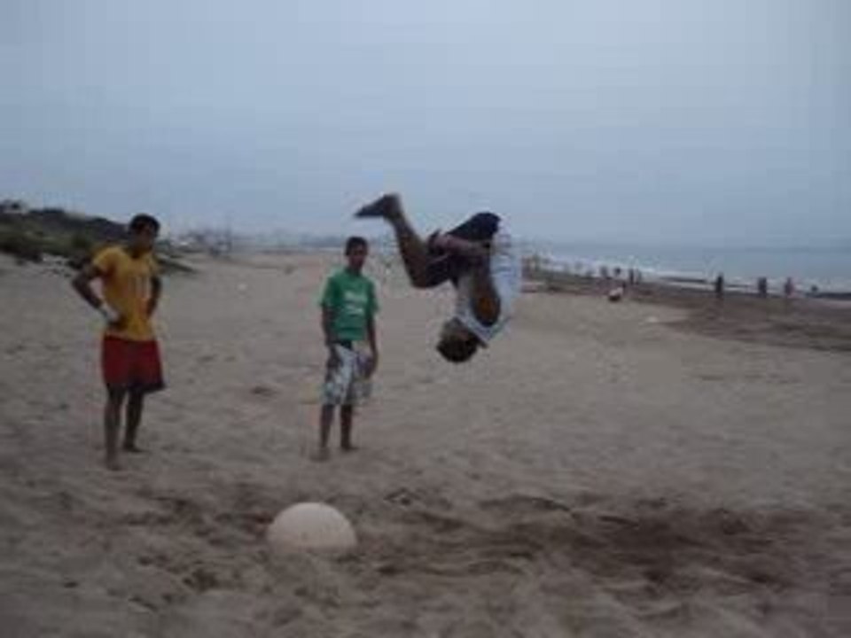 standing backflip to double frontflip