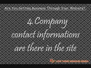Are you getting business through your website