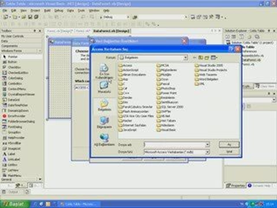 VB.Net ÇokluTablo Video Görsel Eğitim www.alintiyap.net