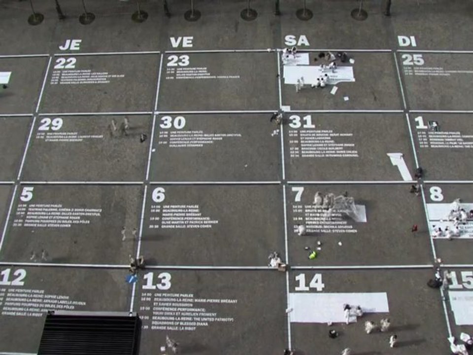 Performance de Pierre Leguillon au Centre Pompidou