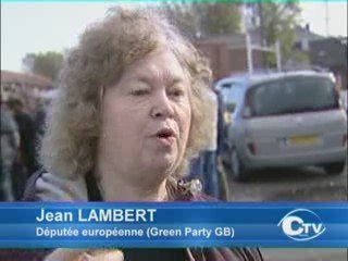 Des députés européens vert en visite à Calais