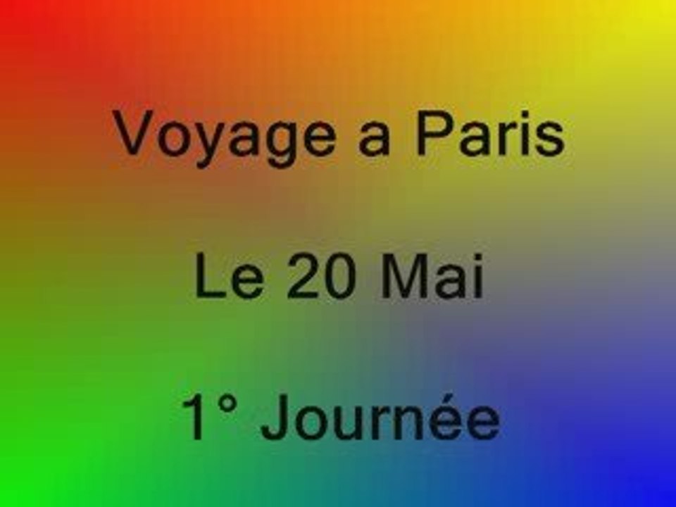 Paris 1° Jounée