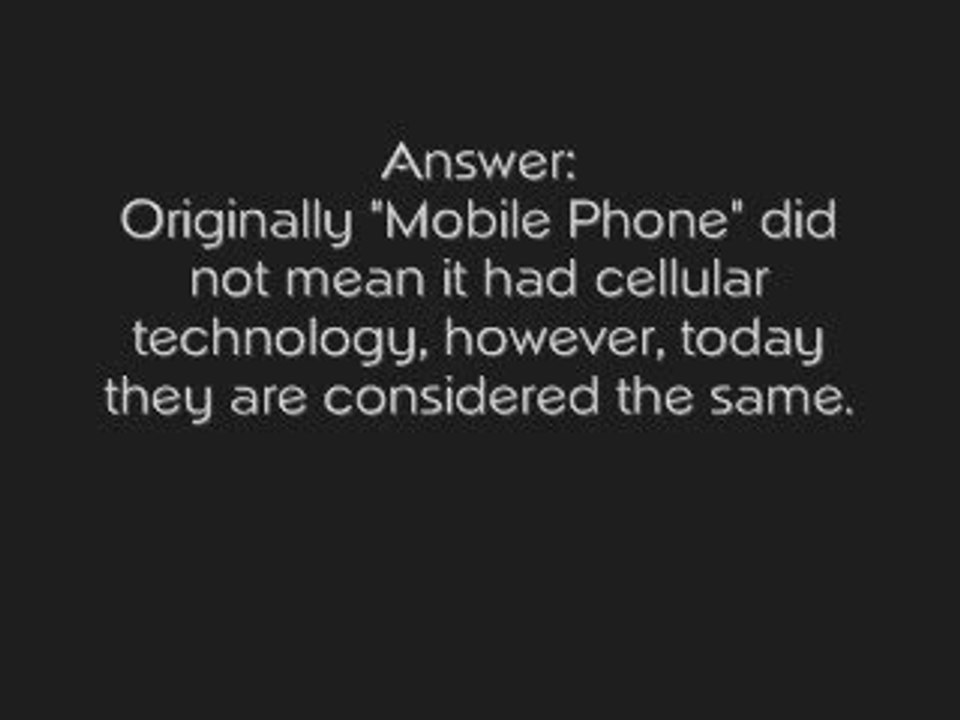 Are Mobile Phones the Same as Cell Phones?