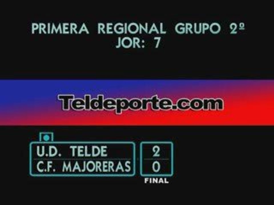 U.D.Telde 2 -  Majoreras 0 I Categoria Grupo 2º Jor 7ª