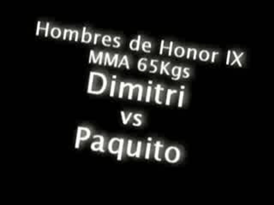 MMA - Dimitri vs Pakito - Hombres de Honor IX