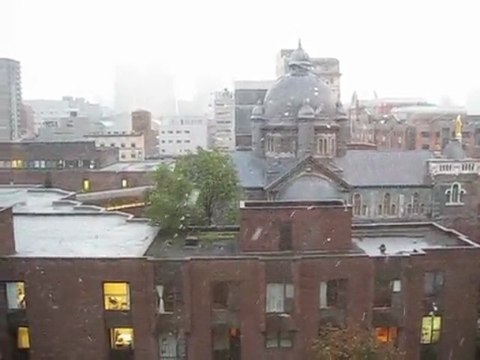 1er jour de neige - Montréal, le 22 octobre 2009