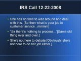 IRS Frivolous and Invalid Returns Call