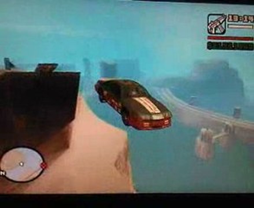 saut de malade avec une bagniole de course !!