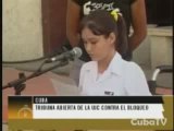 Los jovenes cubanos contra el bloqueo