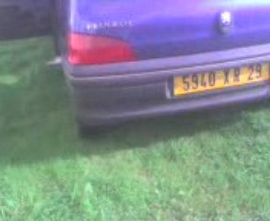 Echappement percée sur 106 kid