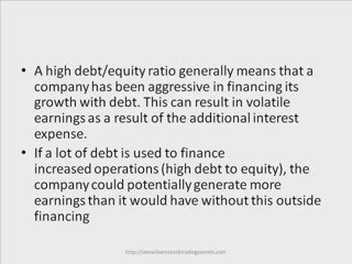 Learn Stock Trading –  Debt to Equity Ratio