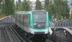 MF2000 : Départ de la station Stalingrad sur la ligne 2 du métro parisien