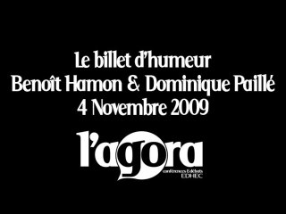 Billet d'Humeur Benoît Hamon et Dominique Paillé