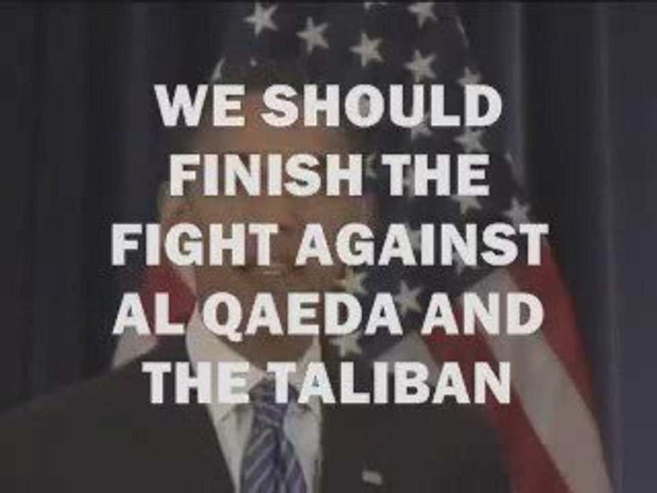 Obama Slamming McCain And Bush For Afghanistan