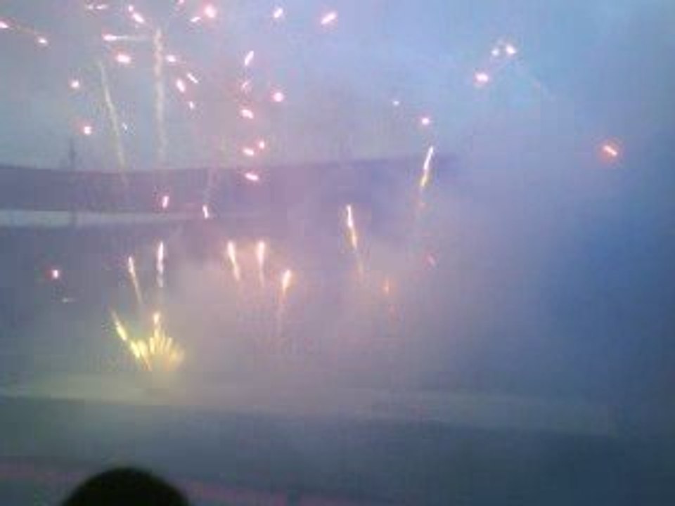Feu d'artifice fin de match SF-USAP 2eme partie