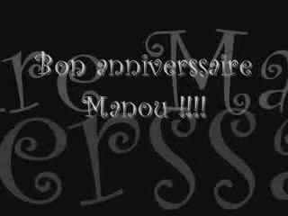 anniverssaire manou