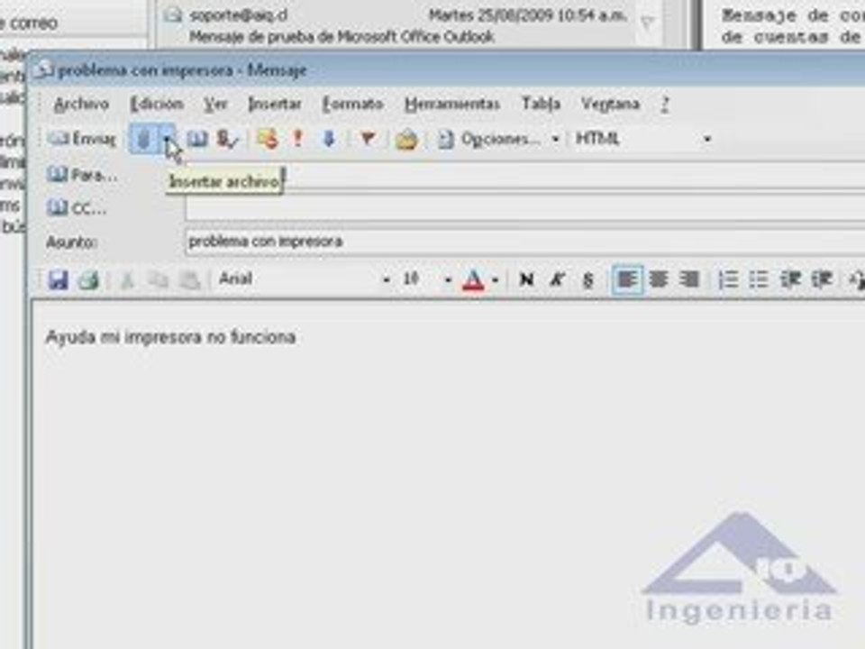 Segunda parte Envio correos mas archivos adjuntos