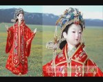 Hand Embroidered Costumes Asian Doll Figurines