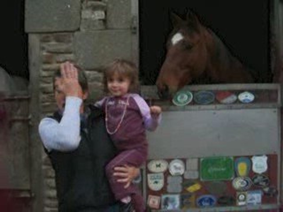 Il fait des drôles de bruit ce grand cheval!!