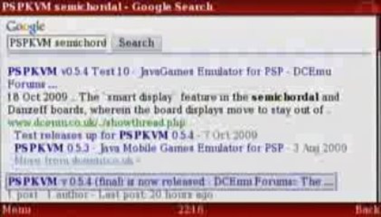 PSPKVM 0.5.4 input interface demo