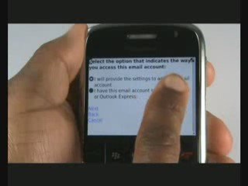 Email Setup | BlackBerry Bold 9000 | The Human Manual