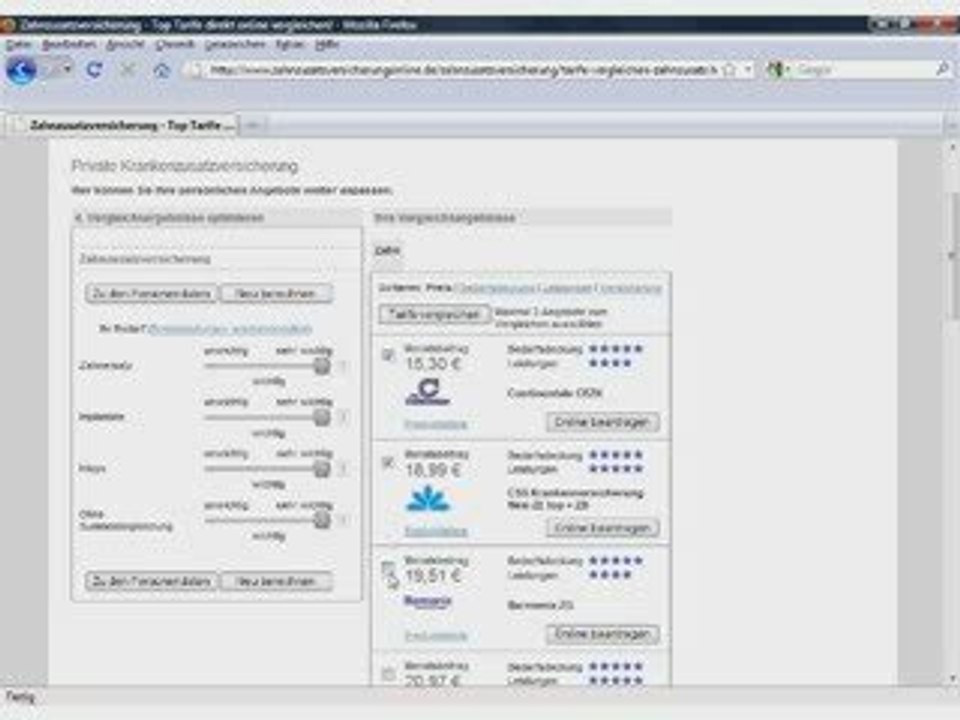 Sparen bei der Zahnzusatzversicherung