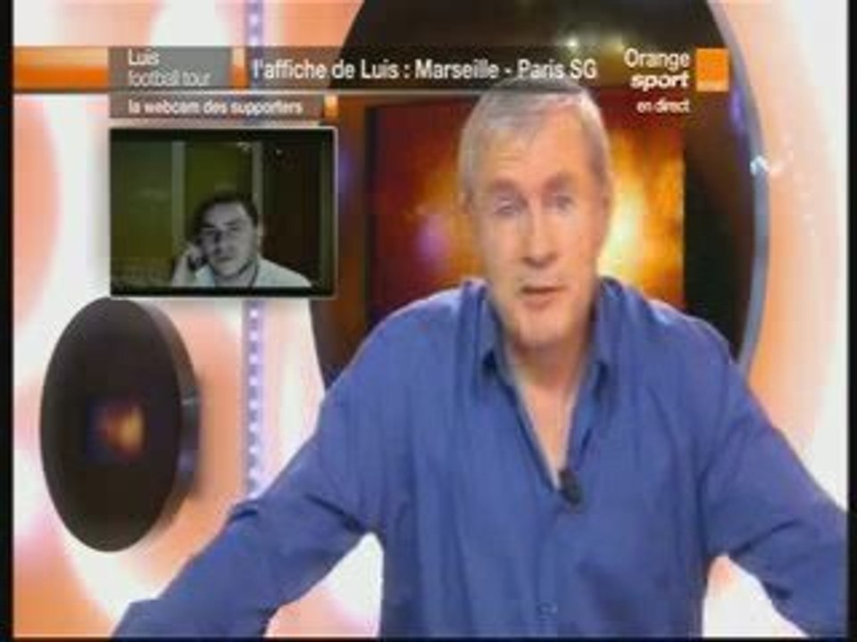 Luis football tour Rennes-Mont : webcam des supporter OM-PSG