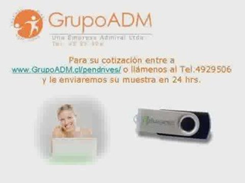 Pendrives Publicitarios pendrives.grupoadm.cl Tel. 492 95 06