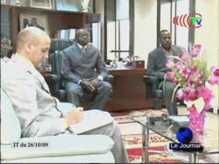 Elot Mampouya reçoit l'ambassadeur d'Algerie au Congo