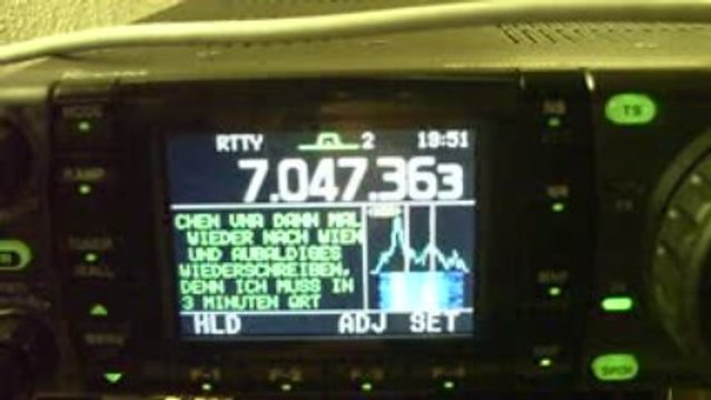 IC-7000 Reception RTTY