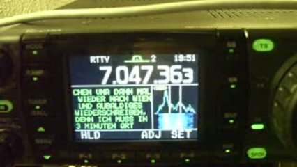 IC-7000 HF RTTY Reception with Built-in Decoder