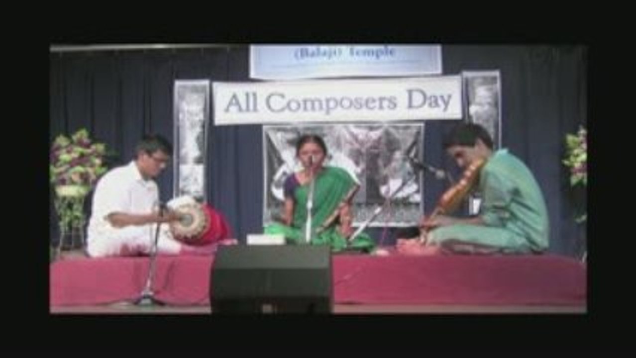 Sri Balaji Temple, Aurora: ALL COMPOSERS DAY: Sruthi Sarathy
