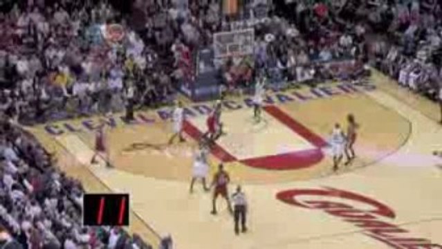 NBA LeBron James sails one to Jamario Moon for the alley-oop