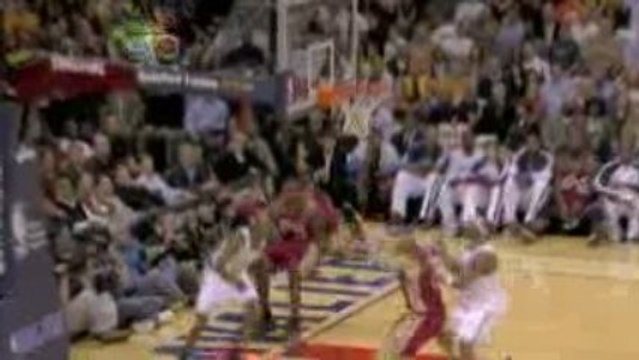 NBA Ray Allen getting blocks By LeBron James